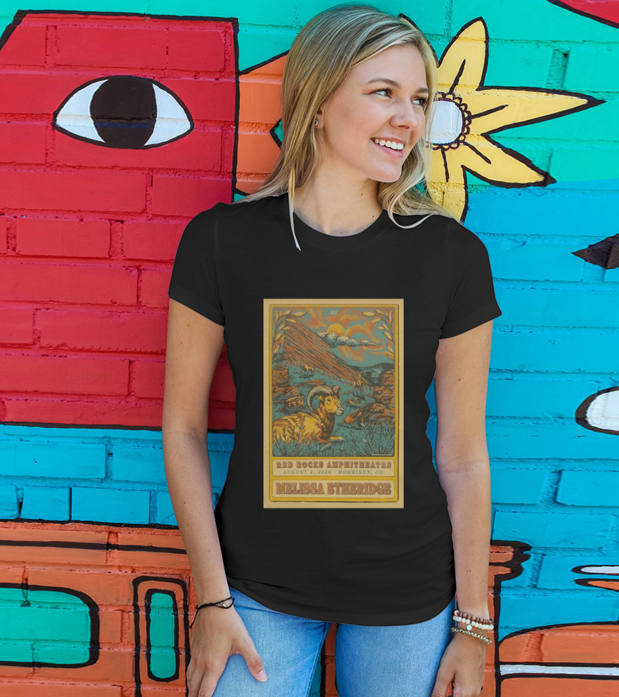 Melissa Etheridge Red Rocks Amphitheatre Morrison CO August 2 2026 T-Shirt