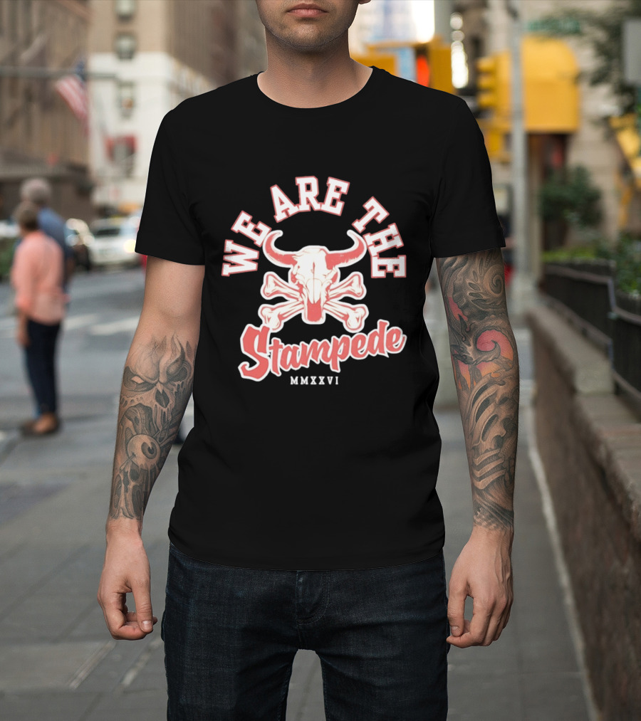 We Are The Stampede Bull Skull MMXXVI Team Spirit T-Shirt