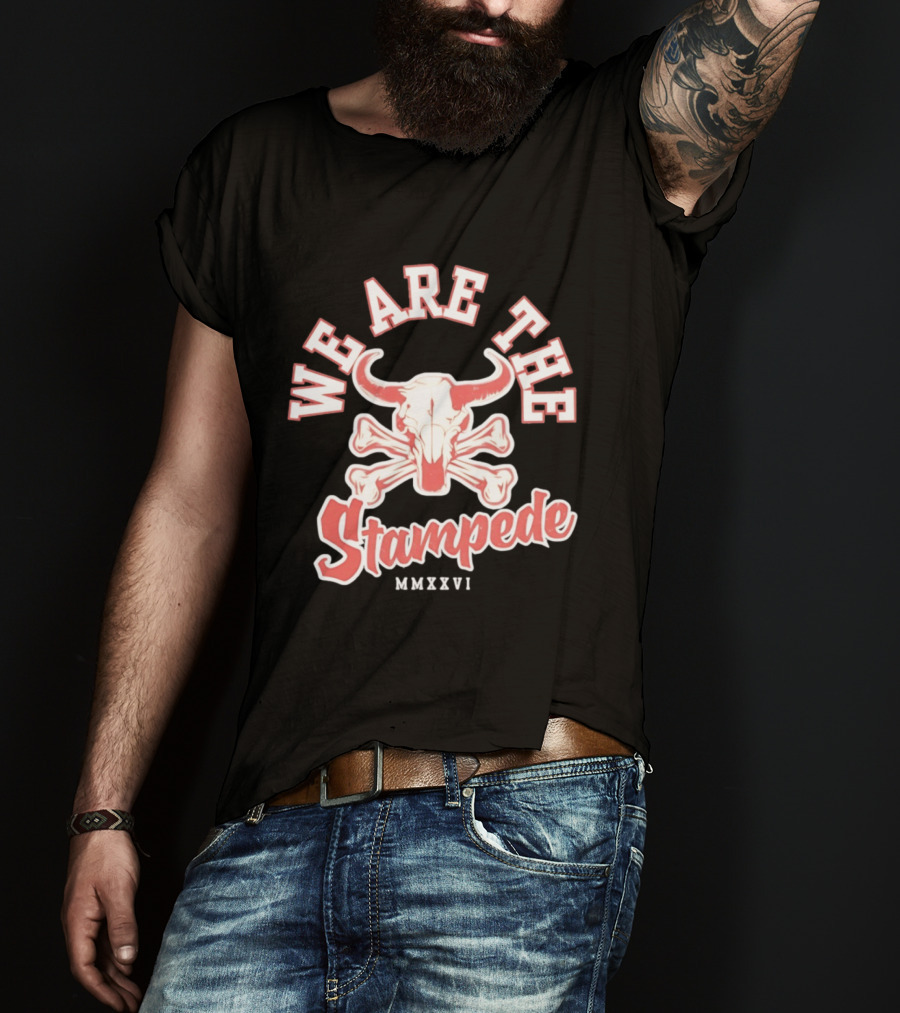 We Are The Stampede Bull Skull MMXXVI Team Spirit T-Shirt