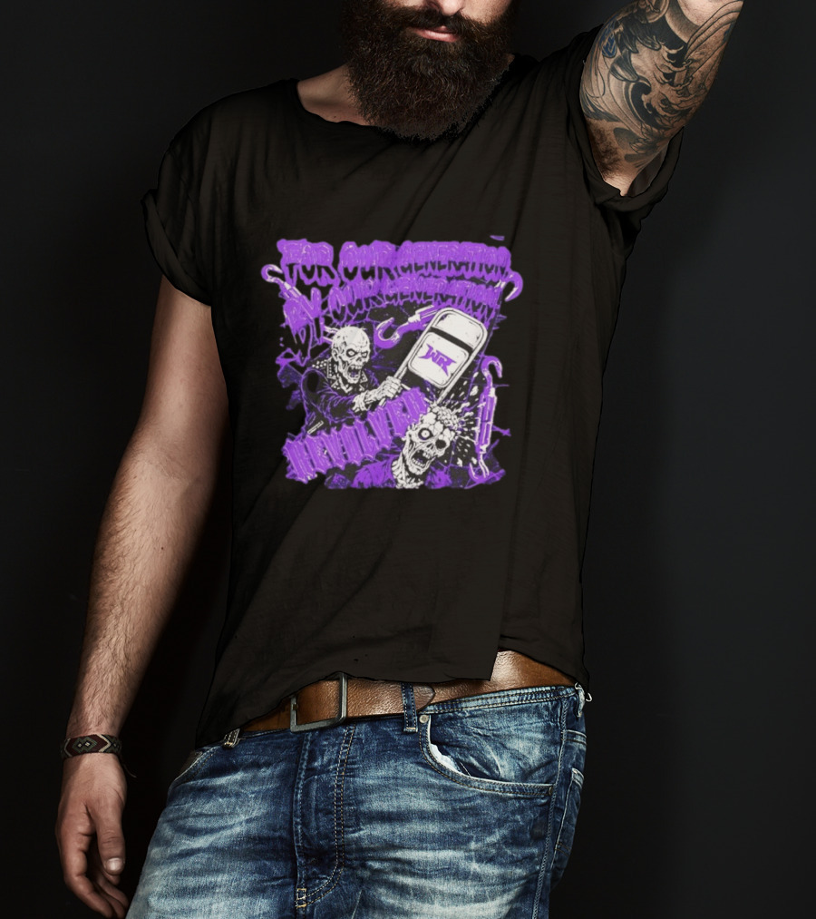 Wrestling Revolver For Our Generation Skeletons Purple T-Shirt
