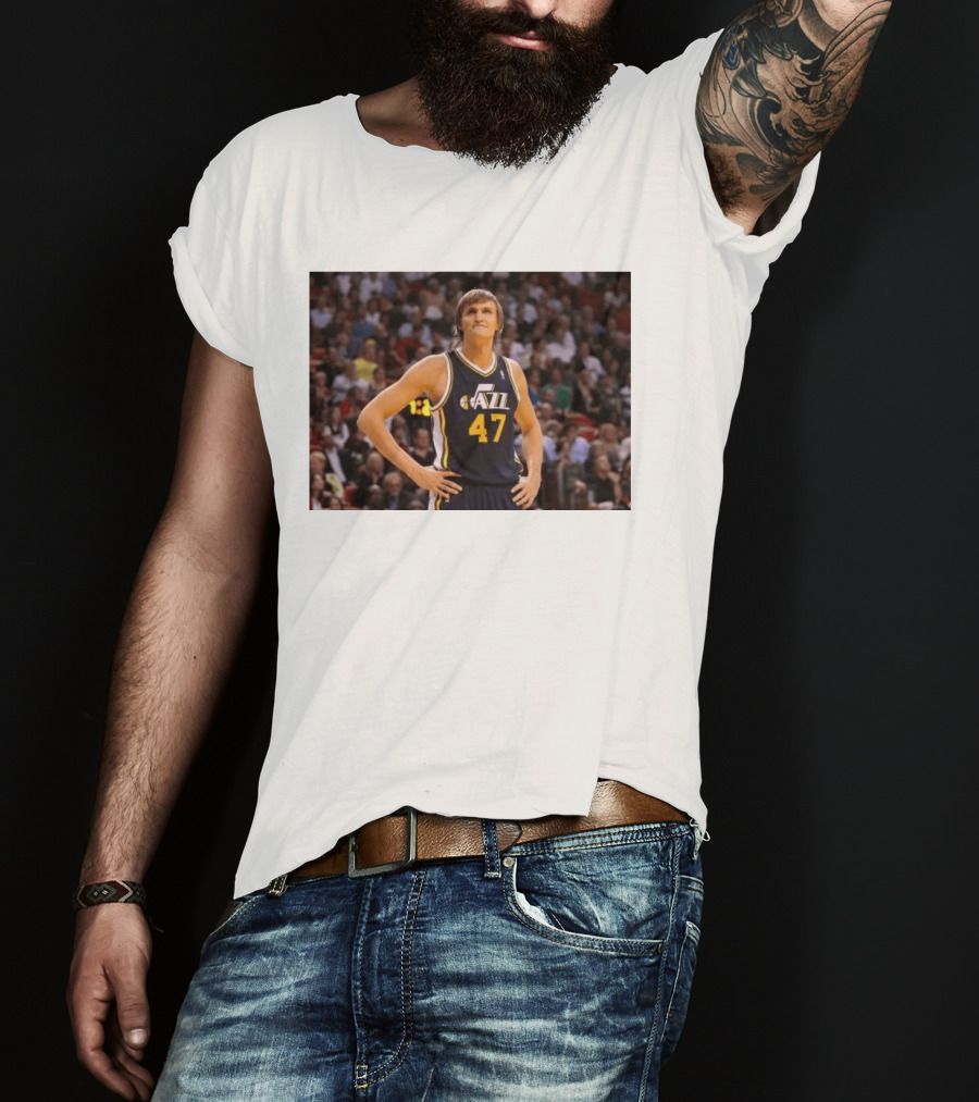 Andrei Kirilenko No. 47 AK 47 Utah Jazz Classic NBA Basketball T-Shirt
