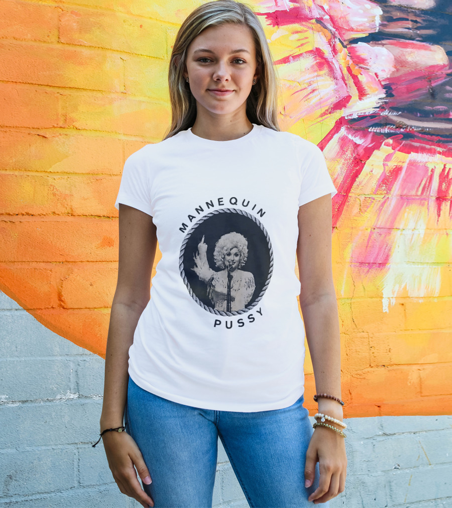 Mannequin Pussy Dolly Parton Country Music Finger T-Shirt