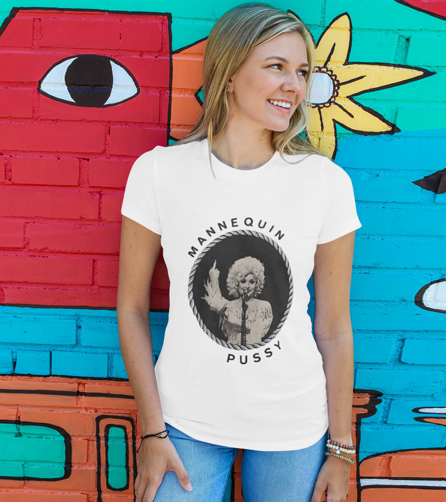Mannequin Pussy Dolly Parton Country Music Finger T-Shirt