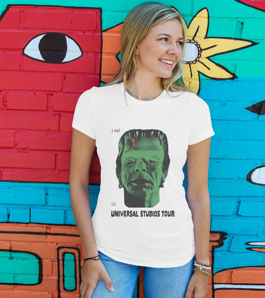 I Met Frankenstein At Universal Studios Tour Monster Fan Souvenir T-Shirt