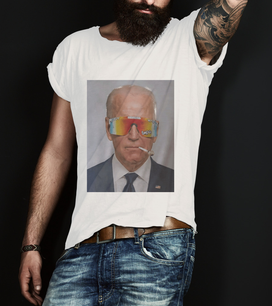Joe Biden Pit Viper Sunglasses Smoking Pipe President T-Shirt