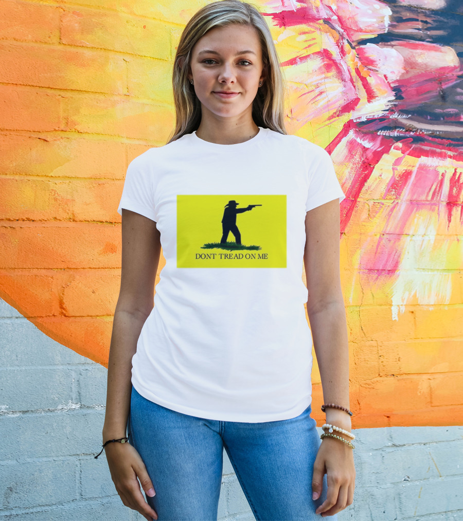 Jordan Salinas Don't Tread On Me Cowboy Silhouette Yellow T-Shirt