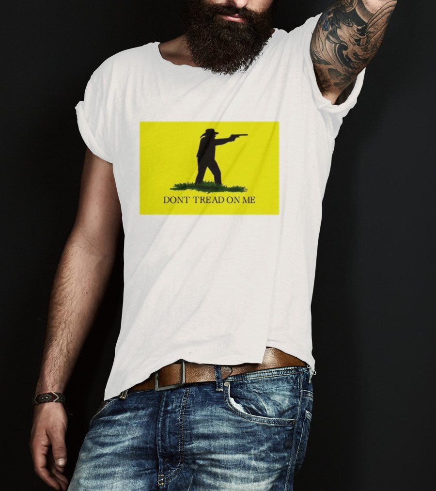 Jordan Salinas Don't Tread On Me Cowboy Silhouette Yellow T-Shirt