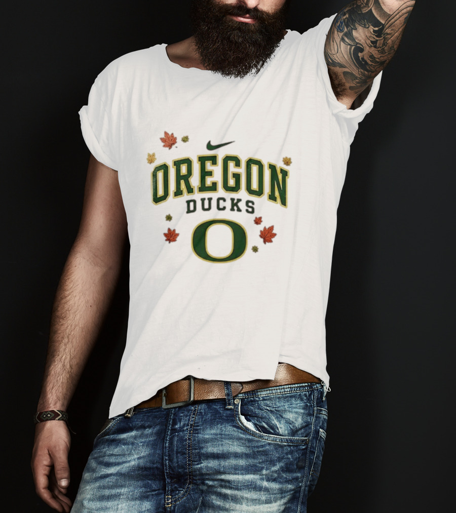 Oregon Ducks Nike Fall Leaves T-Shirt