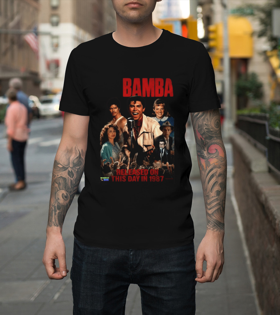 Bamba Released On This Day In 1987 80s Movie T-Shirt
