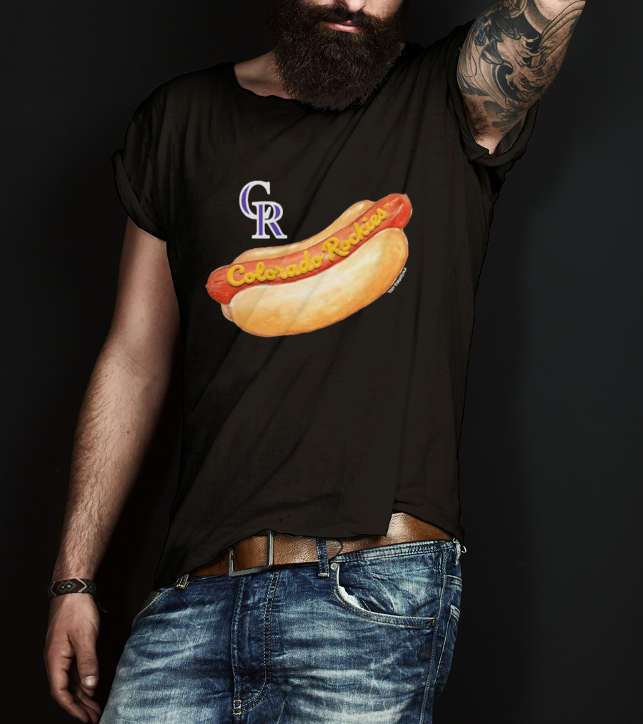 Colorado Rockies Hot Dog Tiny Turnip Women's T-Shirt