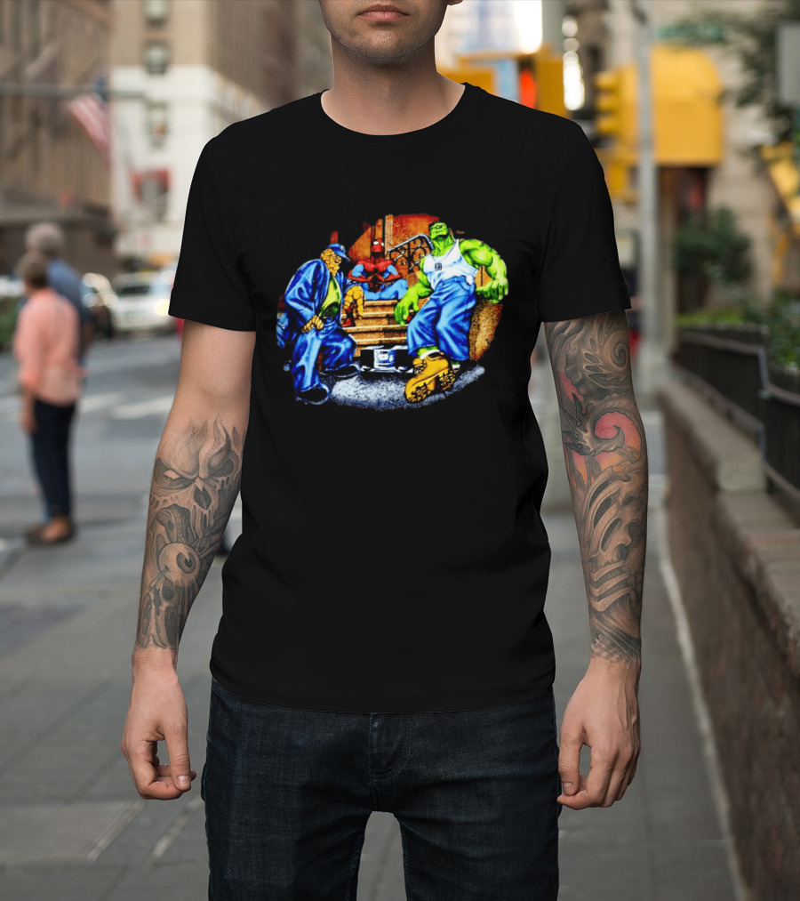 Marvel The Thing Spider Man Hulk Hip Hop T-Shirt