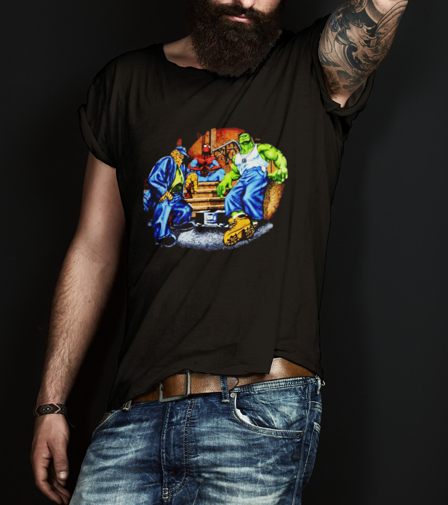 Marvel The Thing Spider Man Hulk Hip Hop T-Shirt