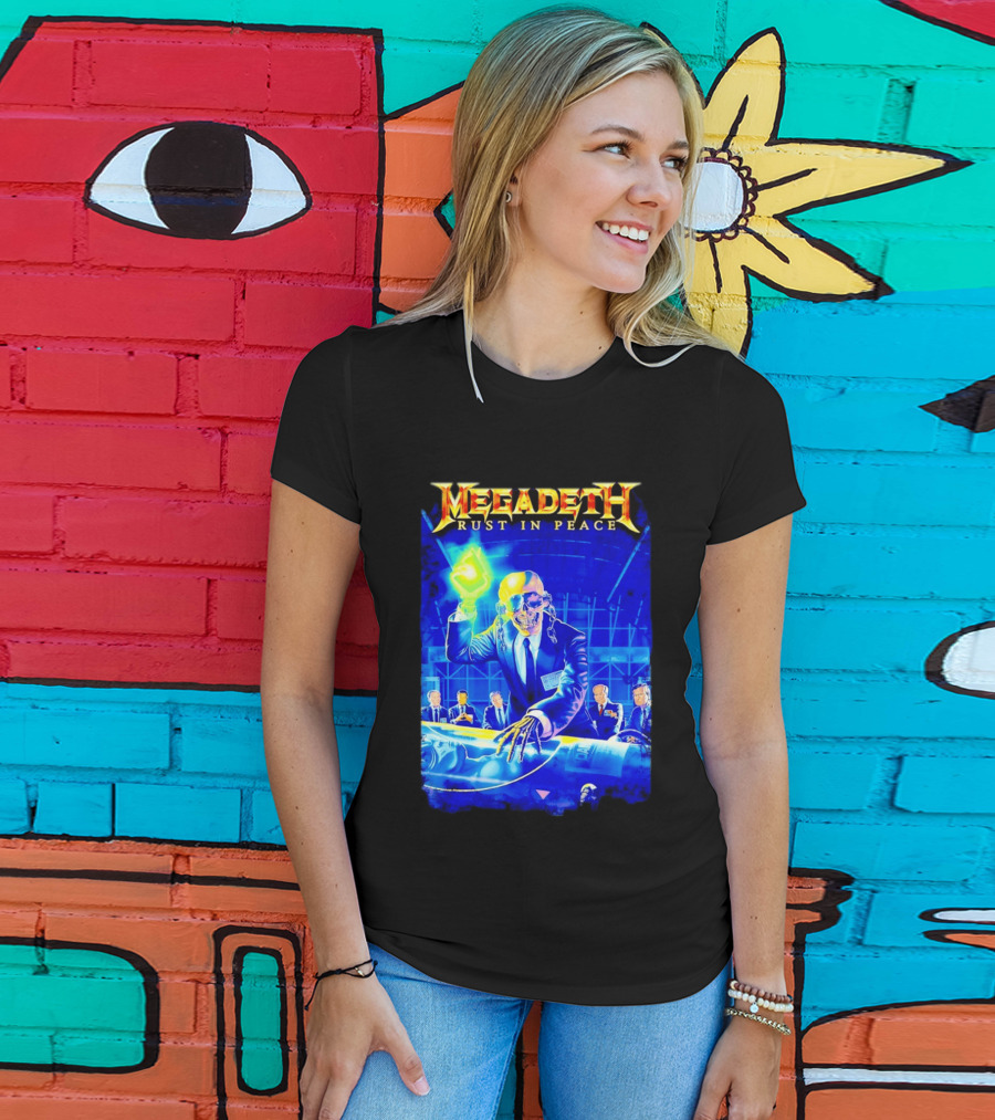Megadeth Rust In Peace Vic Rattlehead Thrash Metal Classic Album T-Shirt