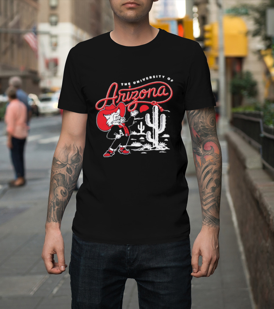 The University Of Arizona Wildcats Cowboy Cactus Scene T-Shirt
