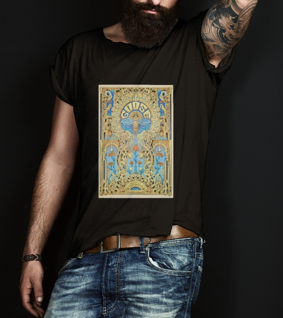 Goose September 27th 2025 PNC Music Pavilion Charlotte NC Tour Art Deco T-Shirt