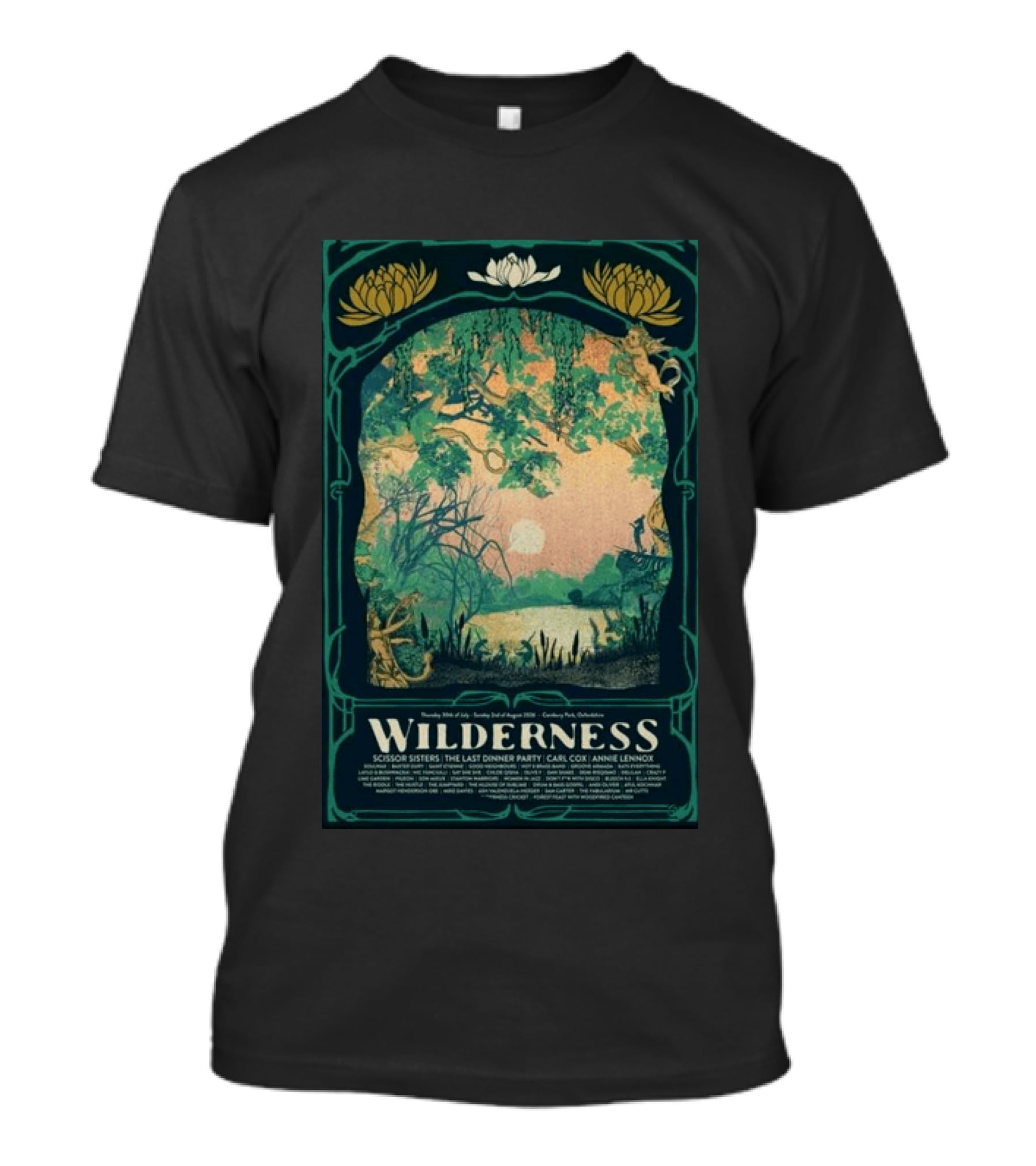 Wilderness Festival Aug 02 2026 Cornbury Park Oxfordshire Scissor Sisters The Last Dinner Party Carl Cox Annie Lennox T-Shirt