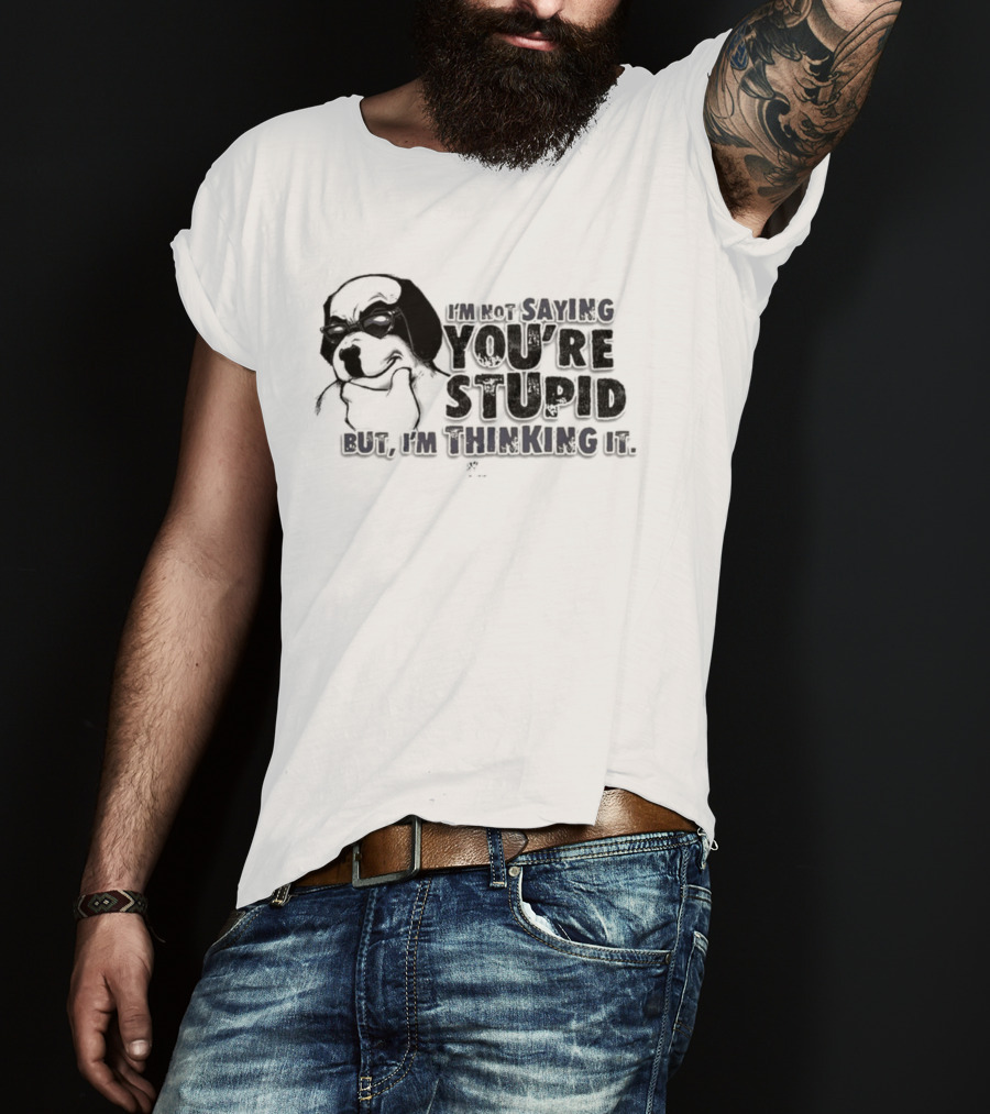 Big Dog I'm Smiling You're Stupid Thinking It Wile E Coyote Oversized T-Shirt
