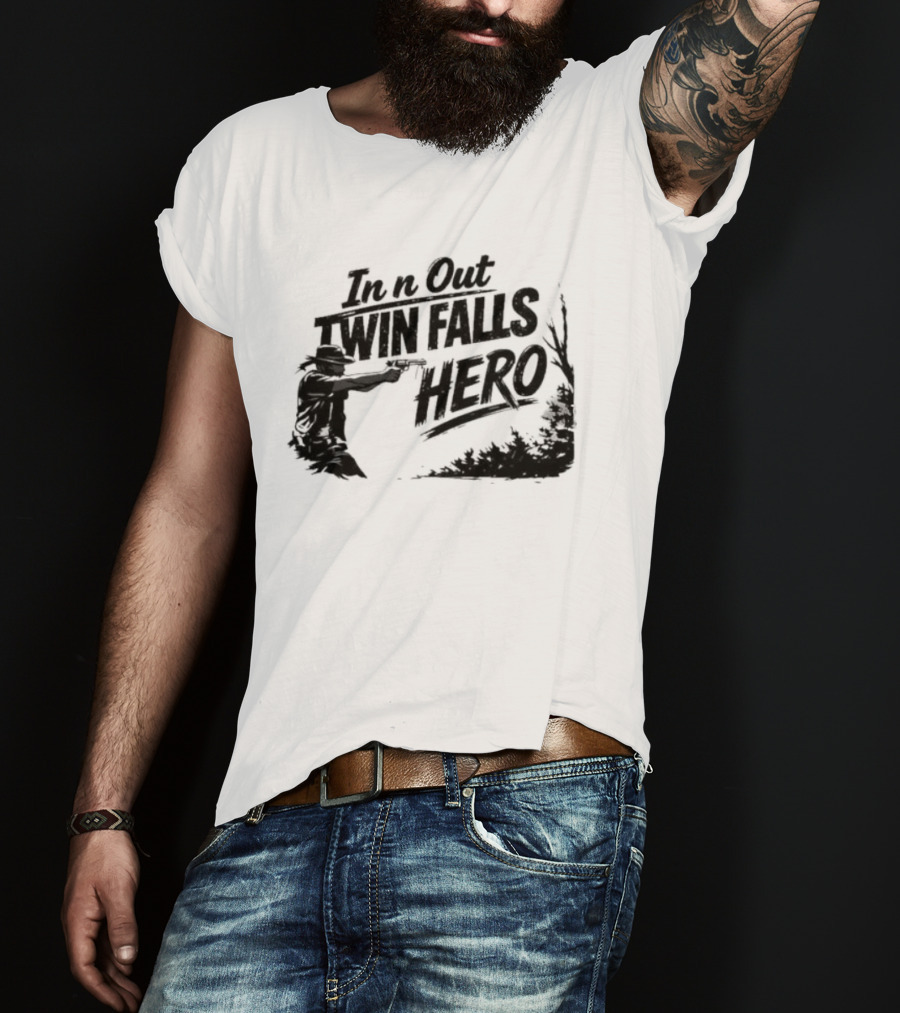 In N Out Twin Falls Hero Jordan Salinas Idaho T-Shirt