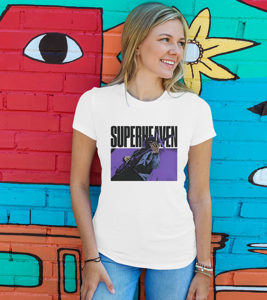 Superheaven Guitarist Performance Alternative Rock Purple Aesthetic T-Shirt