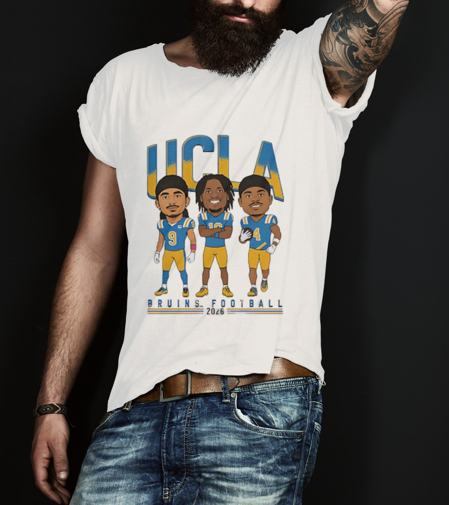 UCLA Bruins Football 2026 Players Cartoon Characters T-Shirt