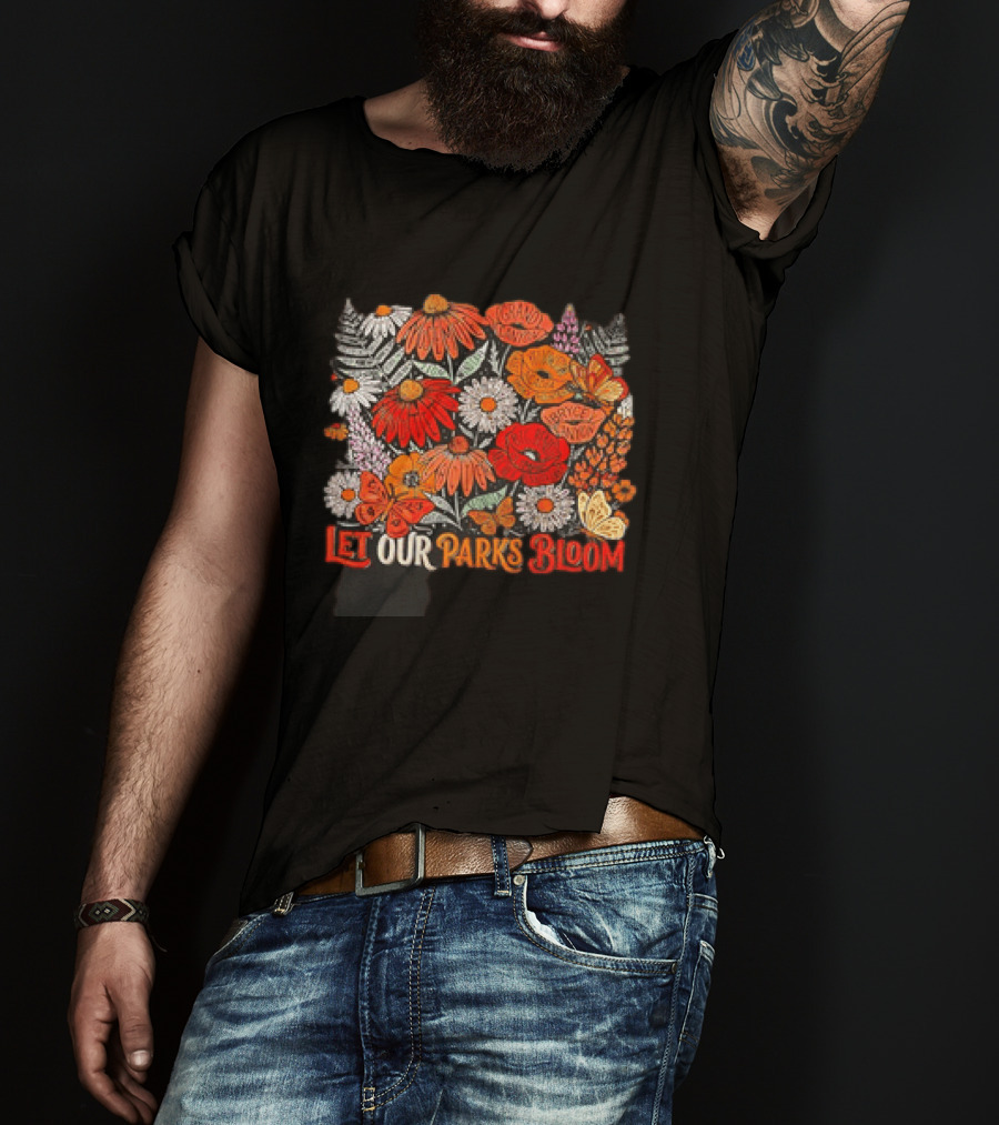 Let Our Parks Bloom Wildflower 63 National Parks T-Shirt