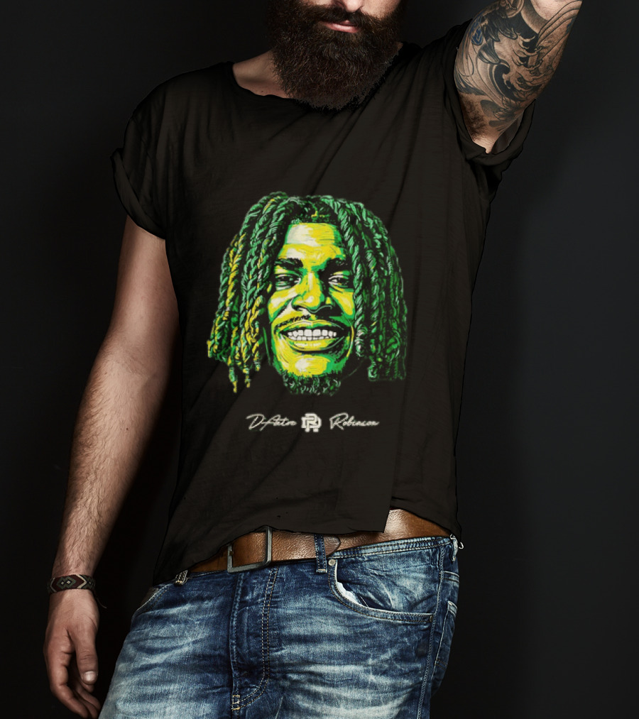D’Antre Robinson Oregon Ducks NCAA Football Big Head T-Shirt