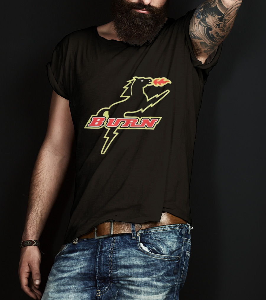 Burn Fire Breathing Horse Team T-Shirt