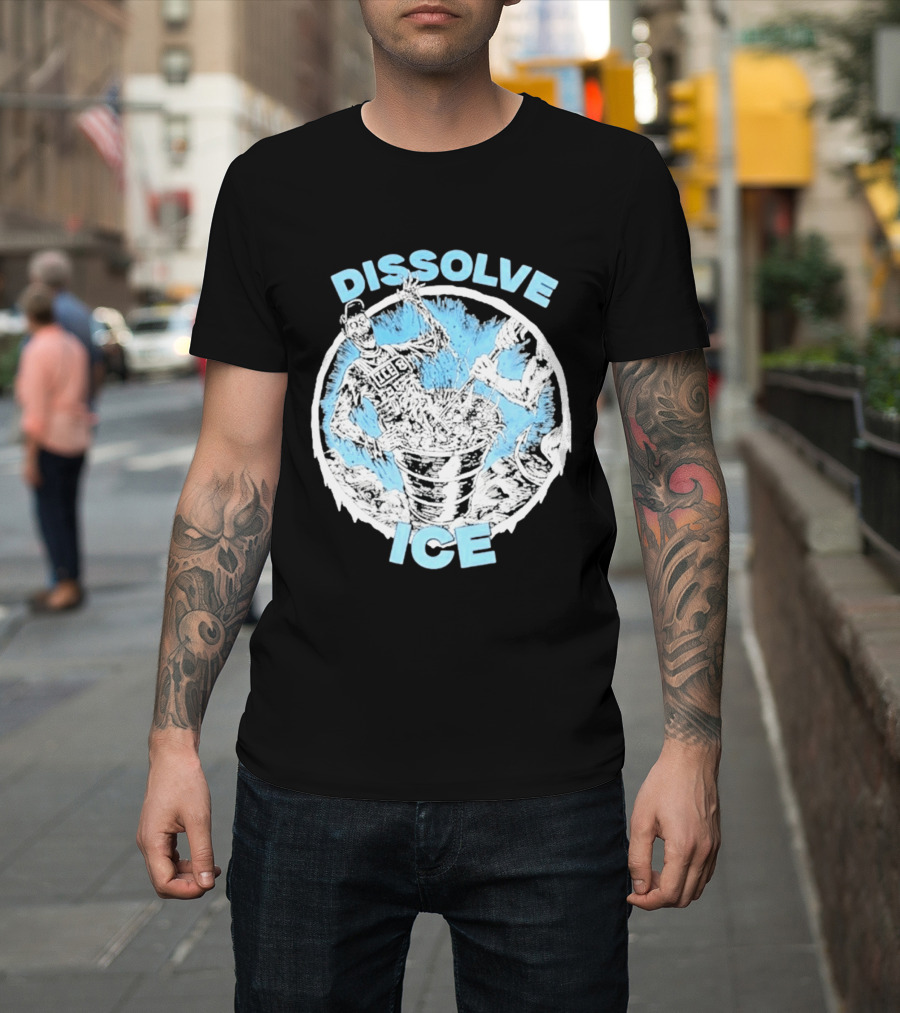 Dissolve Ice Undead Horror Bucket Stirring 2026 T-Shirt