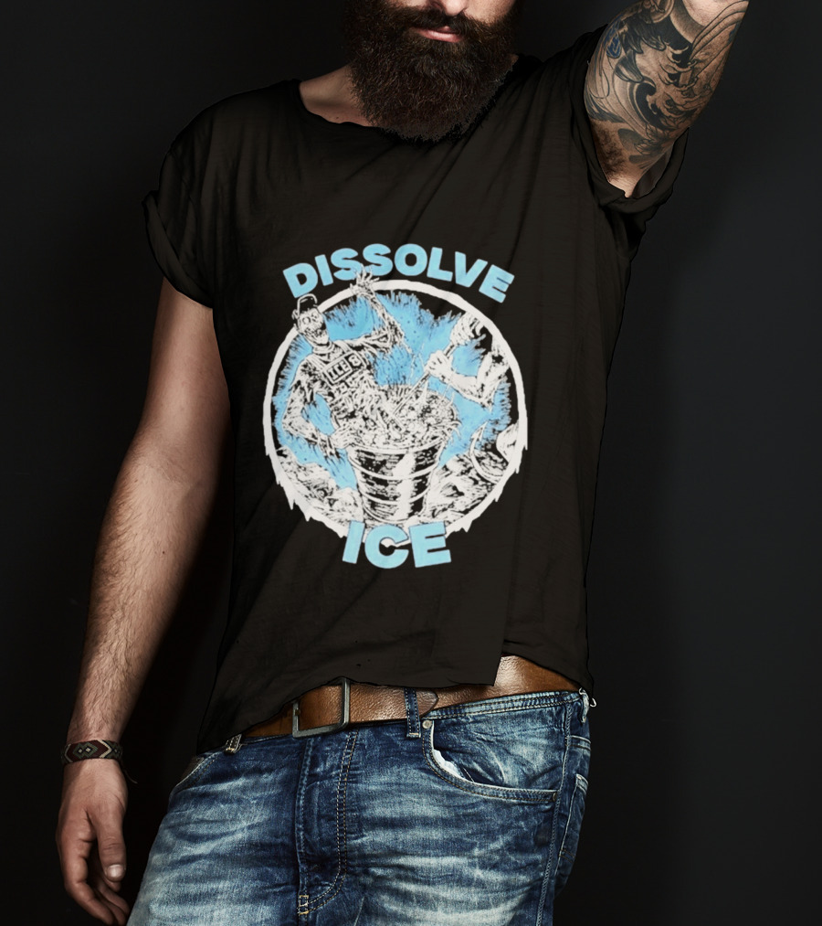 Dissolve Ice Undead Horror Bucket Stirring 2026 T-Shirt