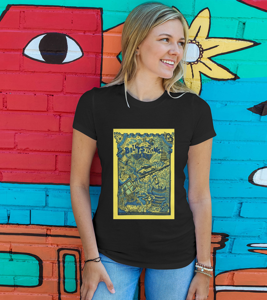 Billy Strings Charleston WV Aug 4 2026 Tour Concert Car Mountains Capitol Building T-Shirt