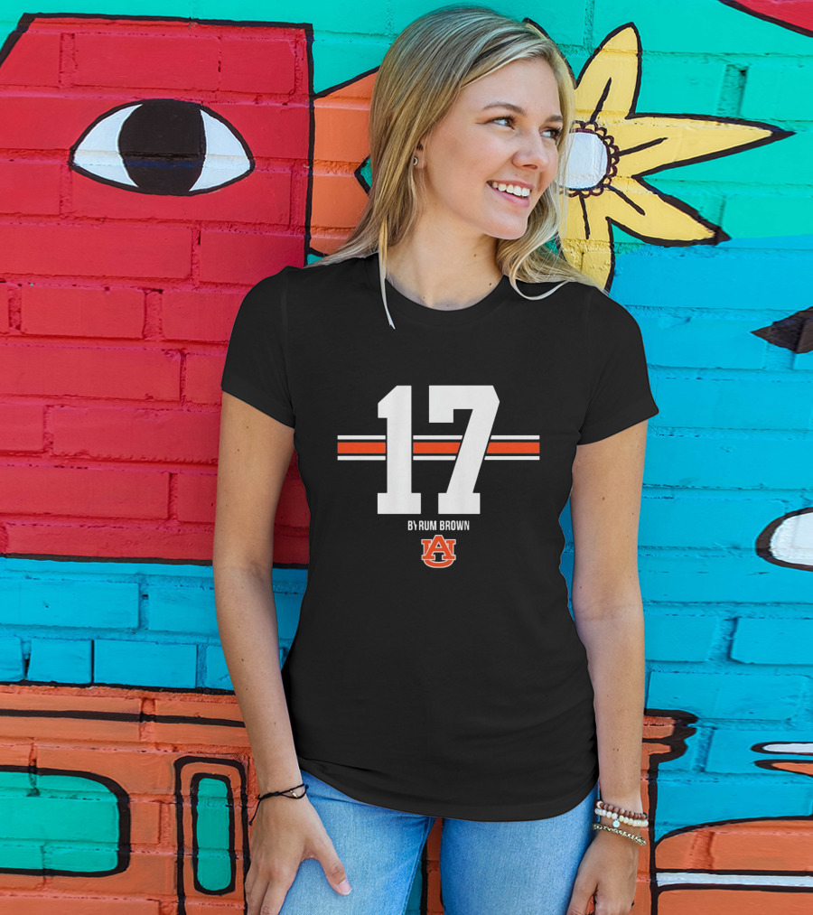 Byrum Brown Auburn Tigers 17 College Football Jersey Auburn University T-Shirt