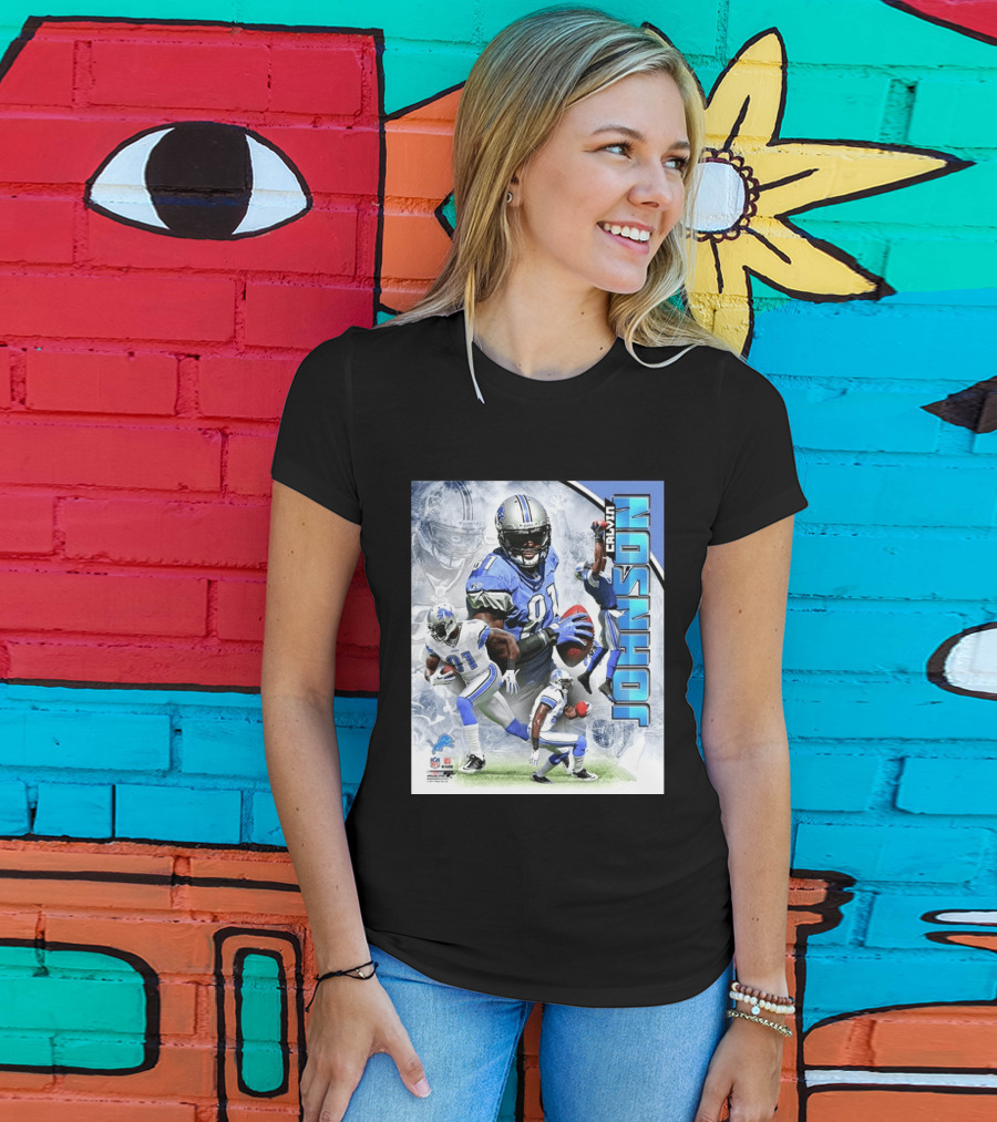 Calvin Johnson Detroit Lions NFL Football Superstar T-Shirt