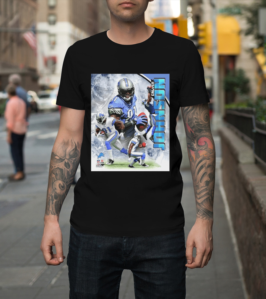 Calvin Johnson Detroit Lions NFL Football Superstar T-Shirt