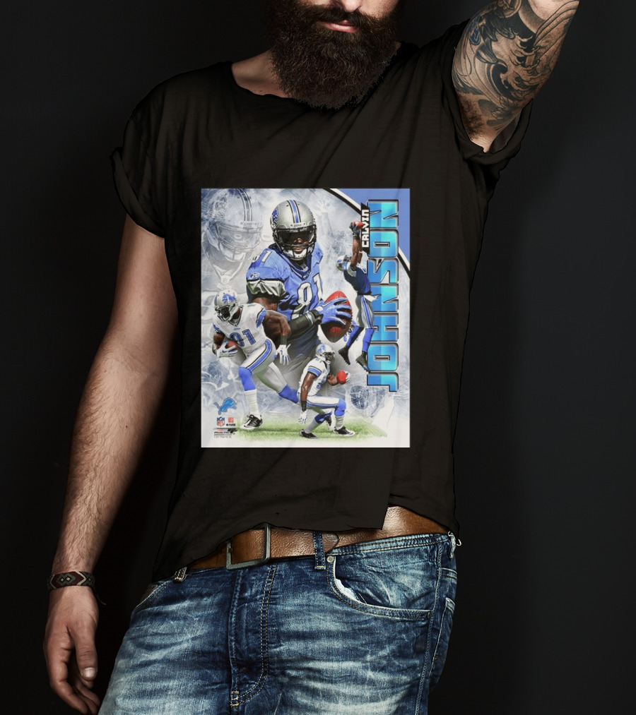 Calvin Johnson Detroit Lions NFL Football Superstar T-Shirt