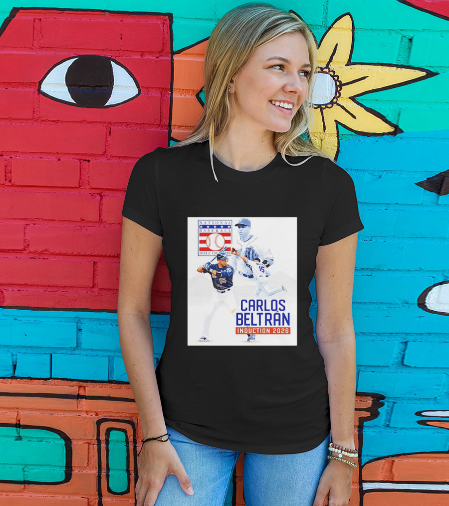 Carlos Beltran National Baseball Hall Of Fame Induction 2026 T-Shirt