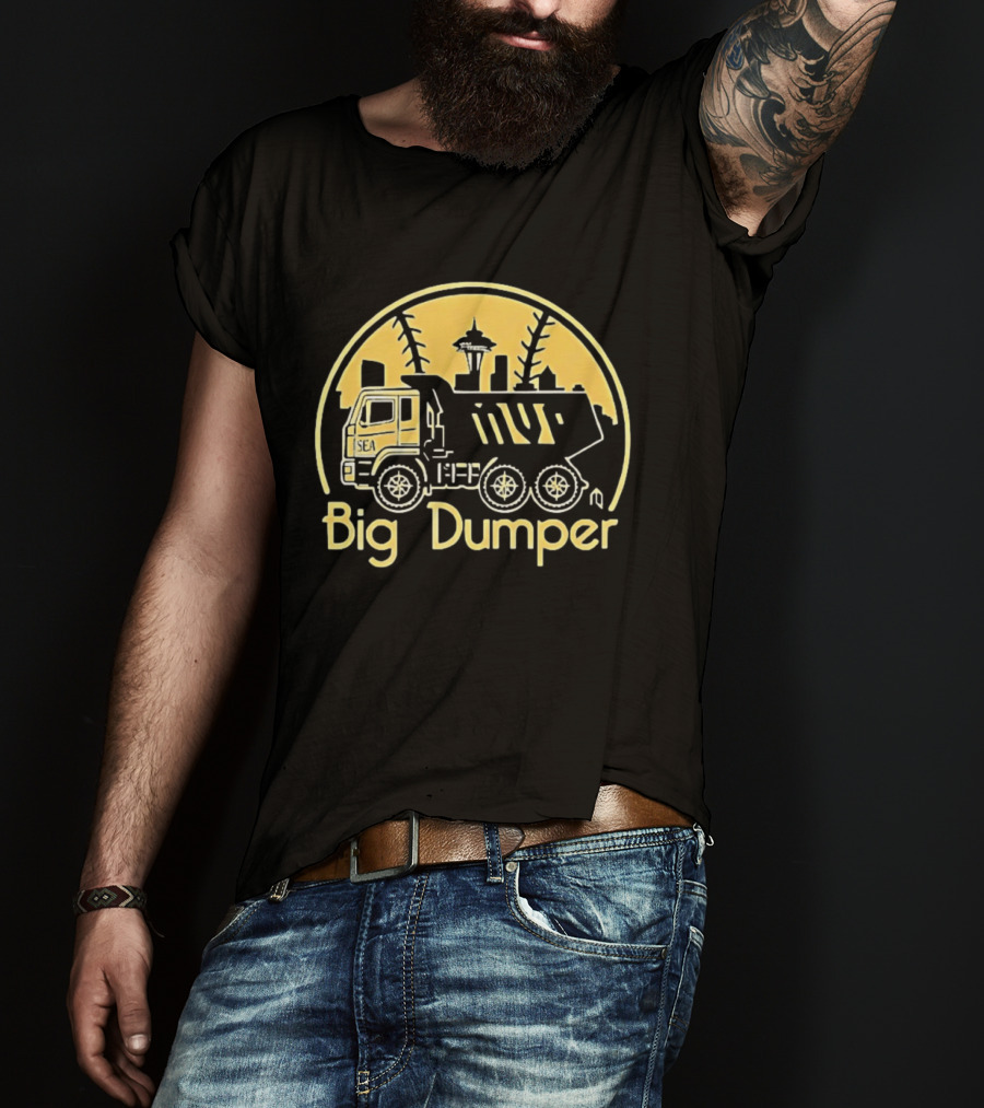 Big Dumper Cal Raleigh Seattle Skyline Truck Mvp T-Shirt
