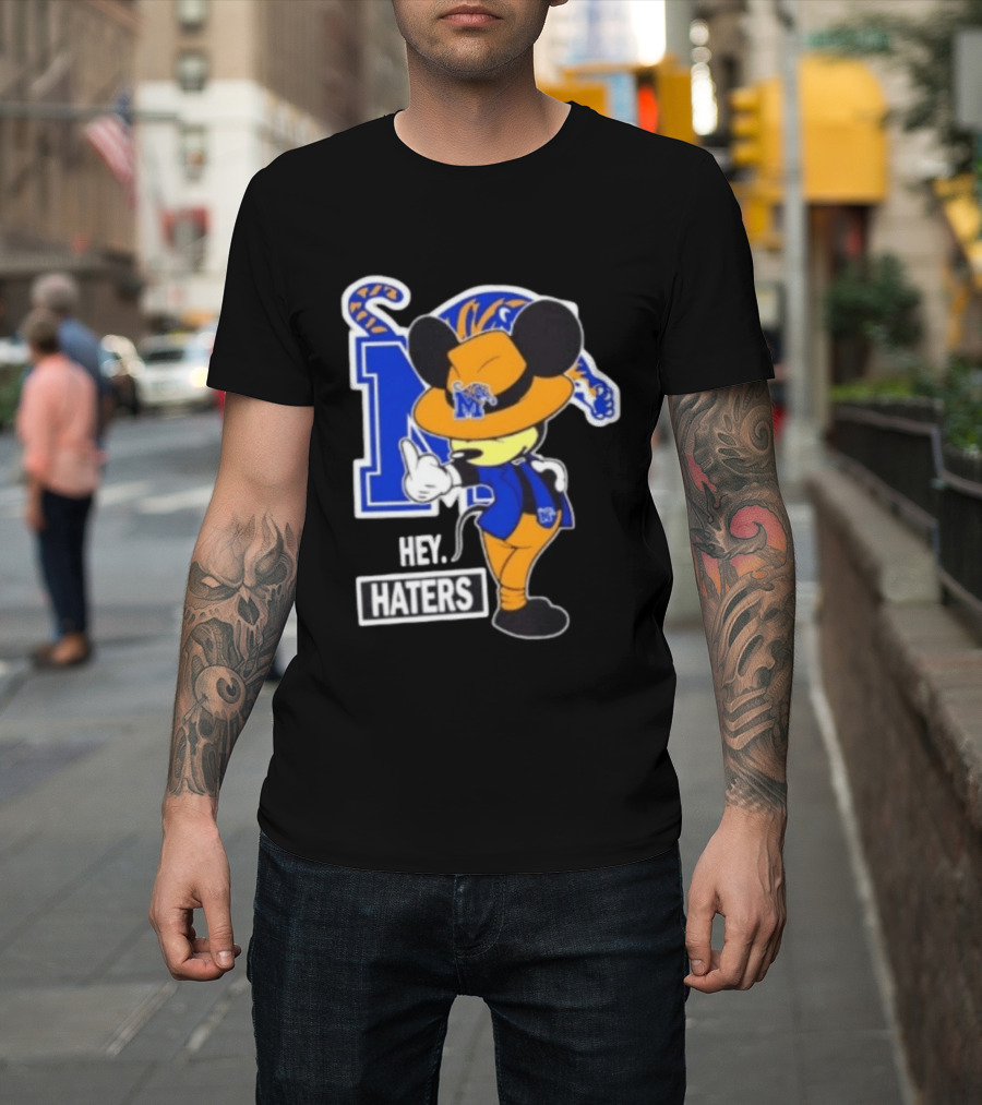 Mickey Hey Haters Memphis Tigers Football Fan T-Shirt