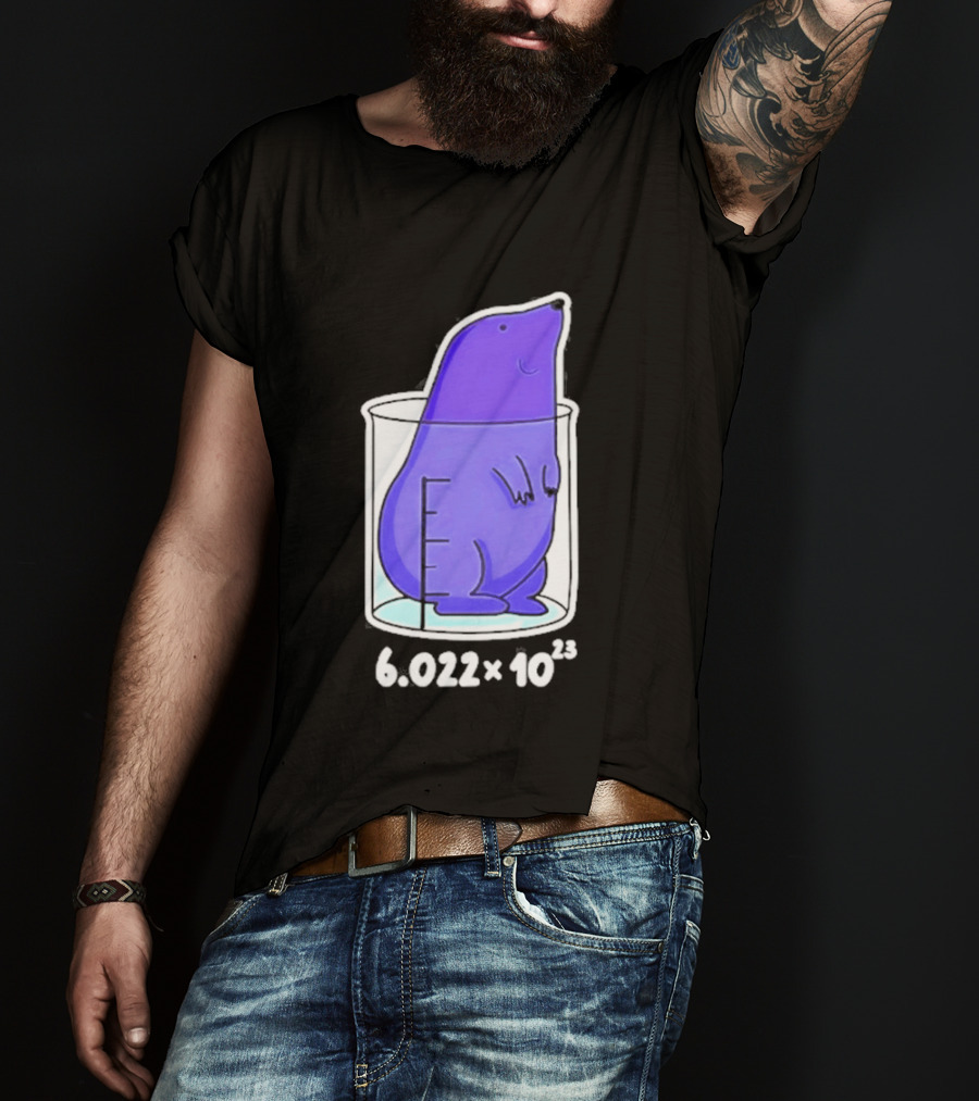 Mole 6.022 X 10²³ Avogadro Chemistry Beaker T-Shirt