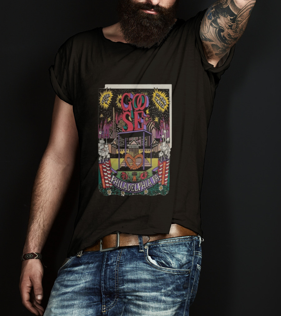 Goose Philadelphia Pa October 4 2025 Td Pavilion At The Mann Concert Event T-Shirt