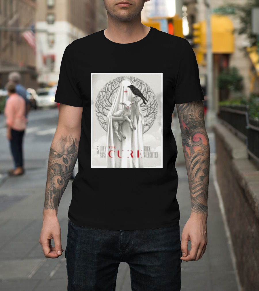 5 July 2026 The Cure Rock Werchter Raven And Lamb T-Shirt