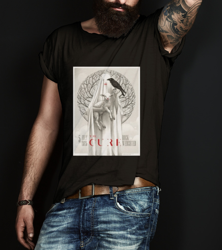 5 July 2026 The Cure Rock Werchter Raven And Lamb T-Shirt