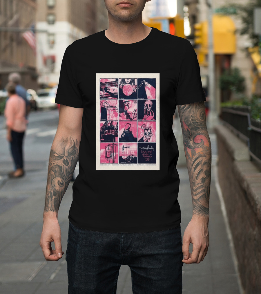 The Hold Steady Boys And Girls In America Tour 2026 Boston Chicago Portland Seattle New York T-Shirt