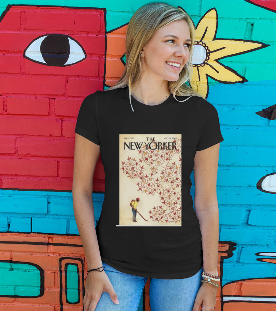 The New Yorker October 13 2025 Brian Stauffer Winds Of Change Vintage Cover T-Shirt