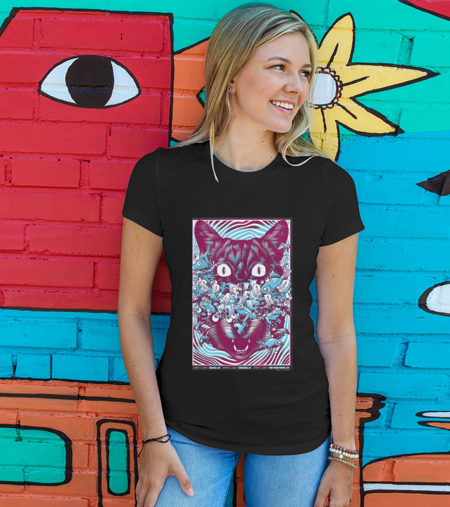 Spafford Richmond Virginia Tour Aug 6 2026 Cat Eyes And Fish T-Shirt