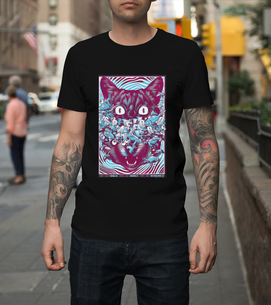 Spafford Richmond Virginia Tour Aug 6 2026 Cat Eyes And Fish T-Shirt