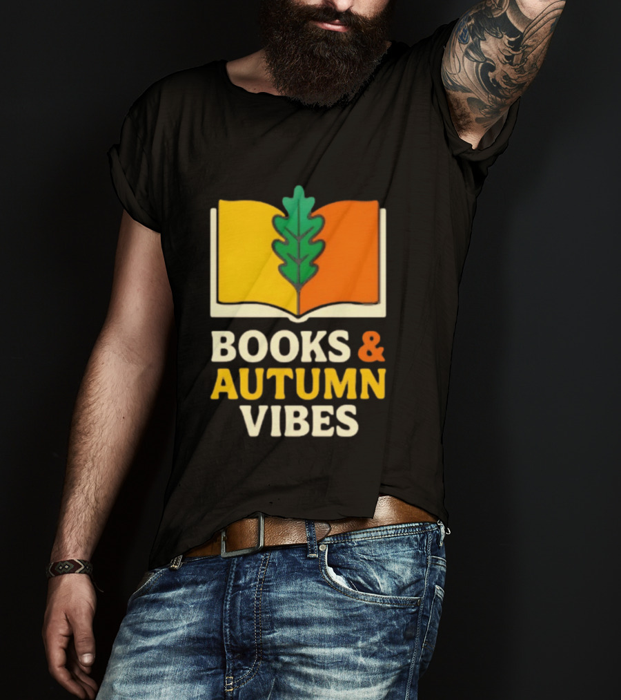 Books And Autumn Vibes Cozy Reading Season T-Shirt