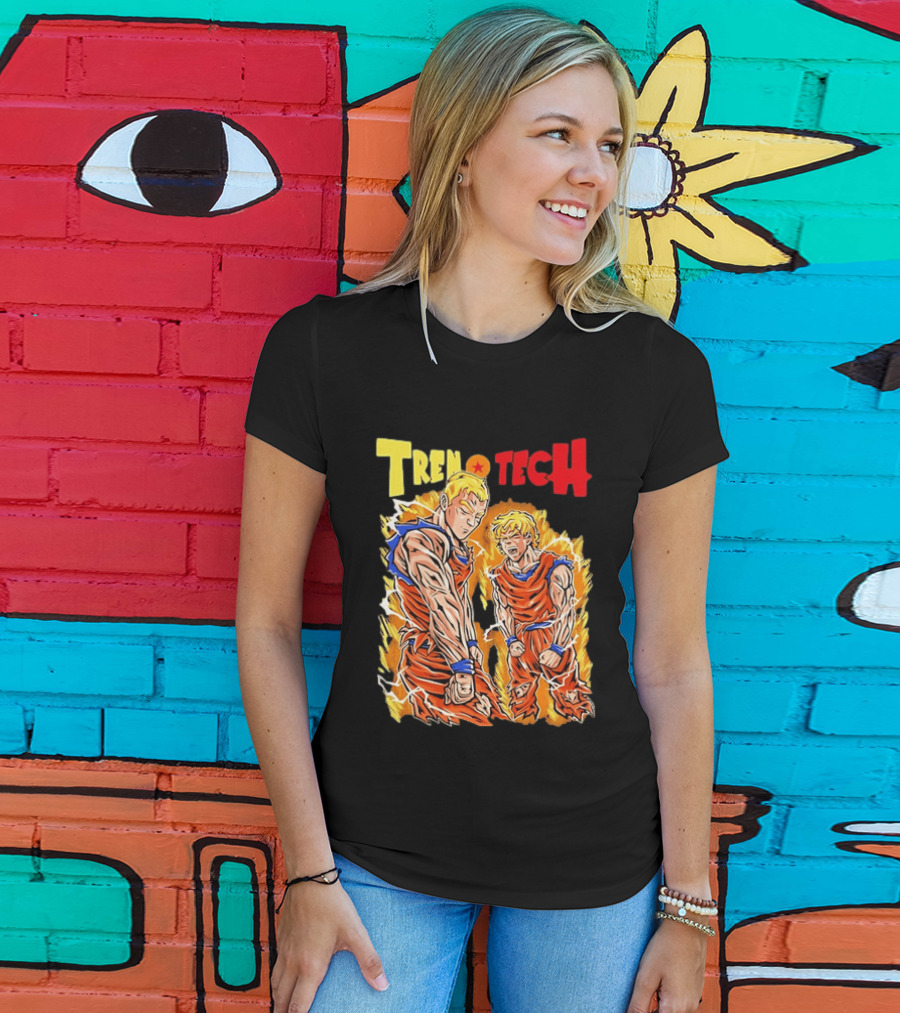 Tren Tech Dragon Ball Z Super Saiyan Goku Transformation Energy Burst T-Shirt