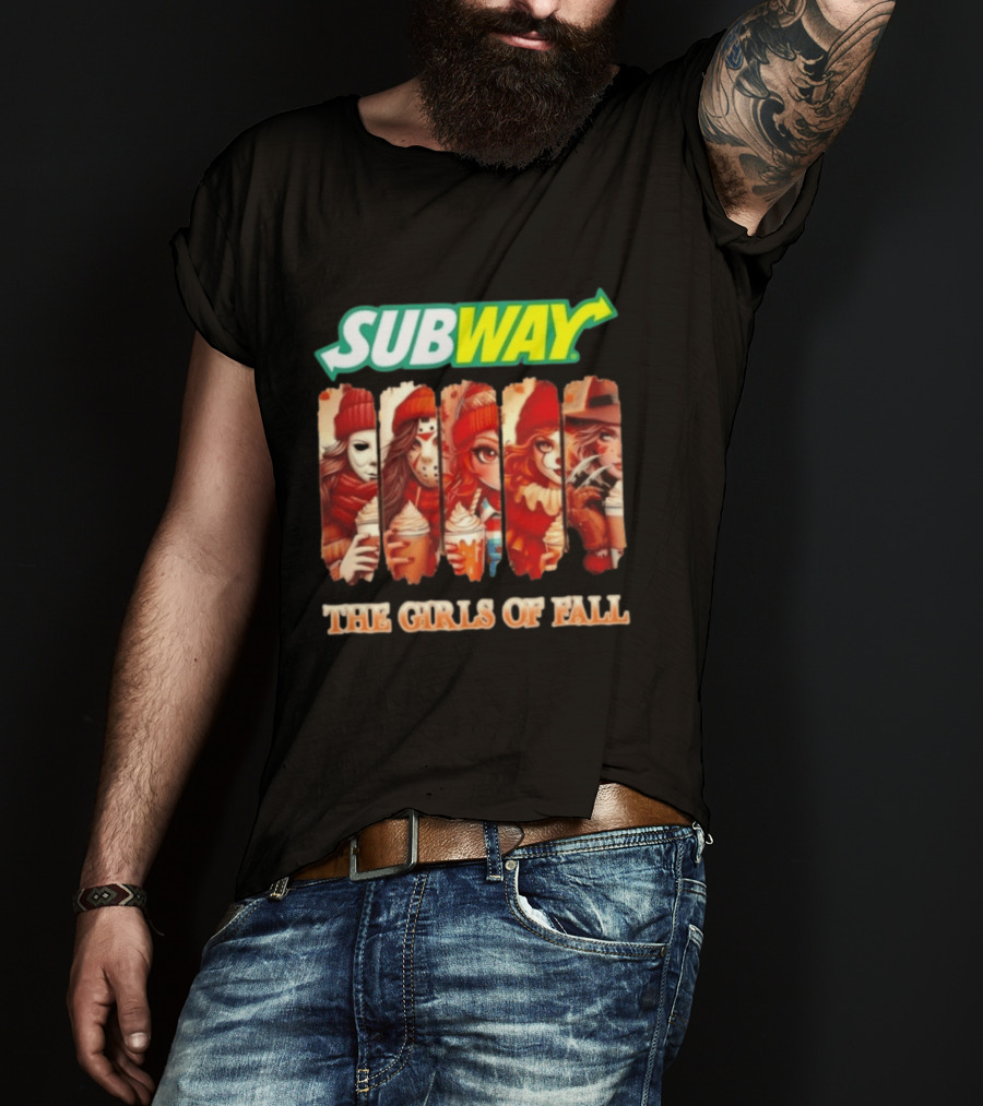 Trendy Subway The Girls Of Fall Cosplay Halloween T-Shirt