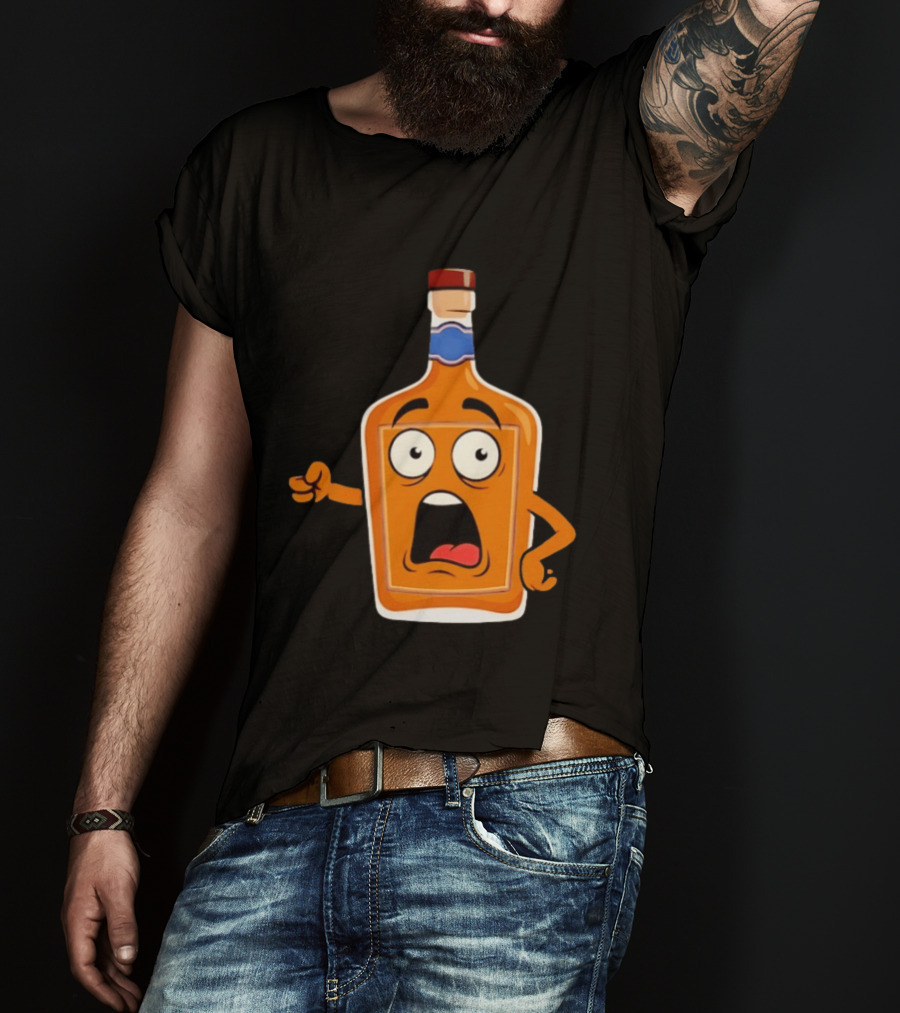 Tears Of The Left Whiskey Funny Cartoon Expression T-Shirt