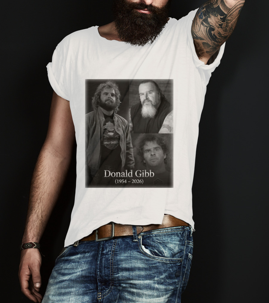 Donald Gibb 1954 2026 Harley Davidson T-Shirt